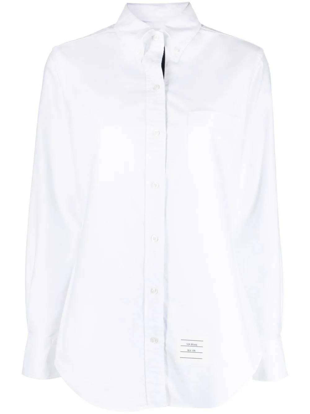 Logo Patch Button Down Shirt (White)