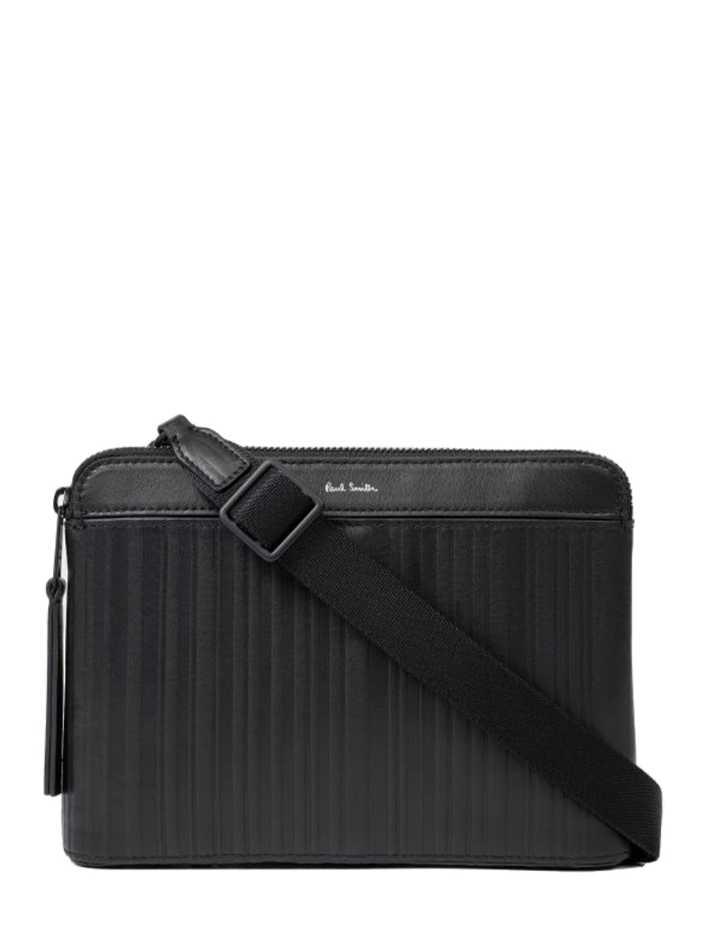 Leather 'Shadow Stripe' Musette Bag (Black) – CLUB 21 THAILAND CO