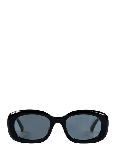 Sc40080i Acetate Sunglasses (Shiny Black/Smoke)