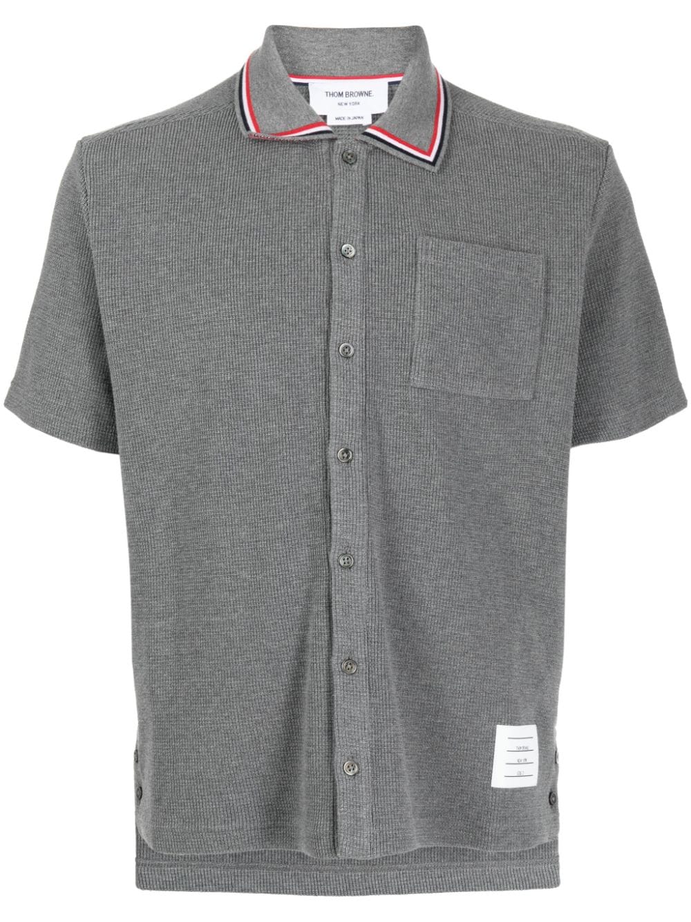 Short Sleeve Cotton Shirt (Medium Grey)