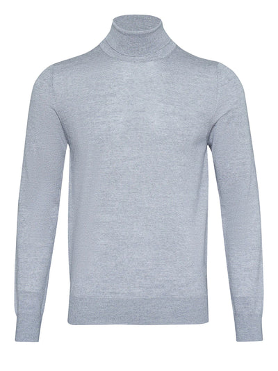 ck Calvin Klein-Extra Fine Merino Wool Longsleever-Grey-1