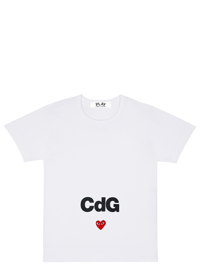 CDG PLAY T-Shirt Women (White)