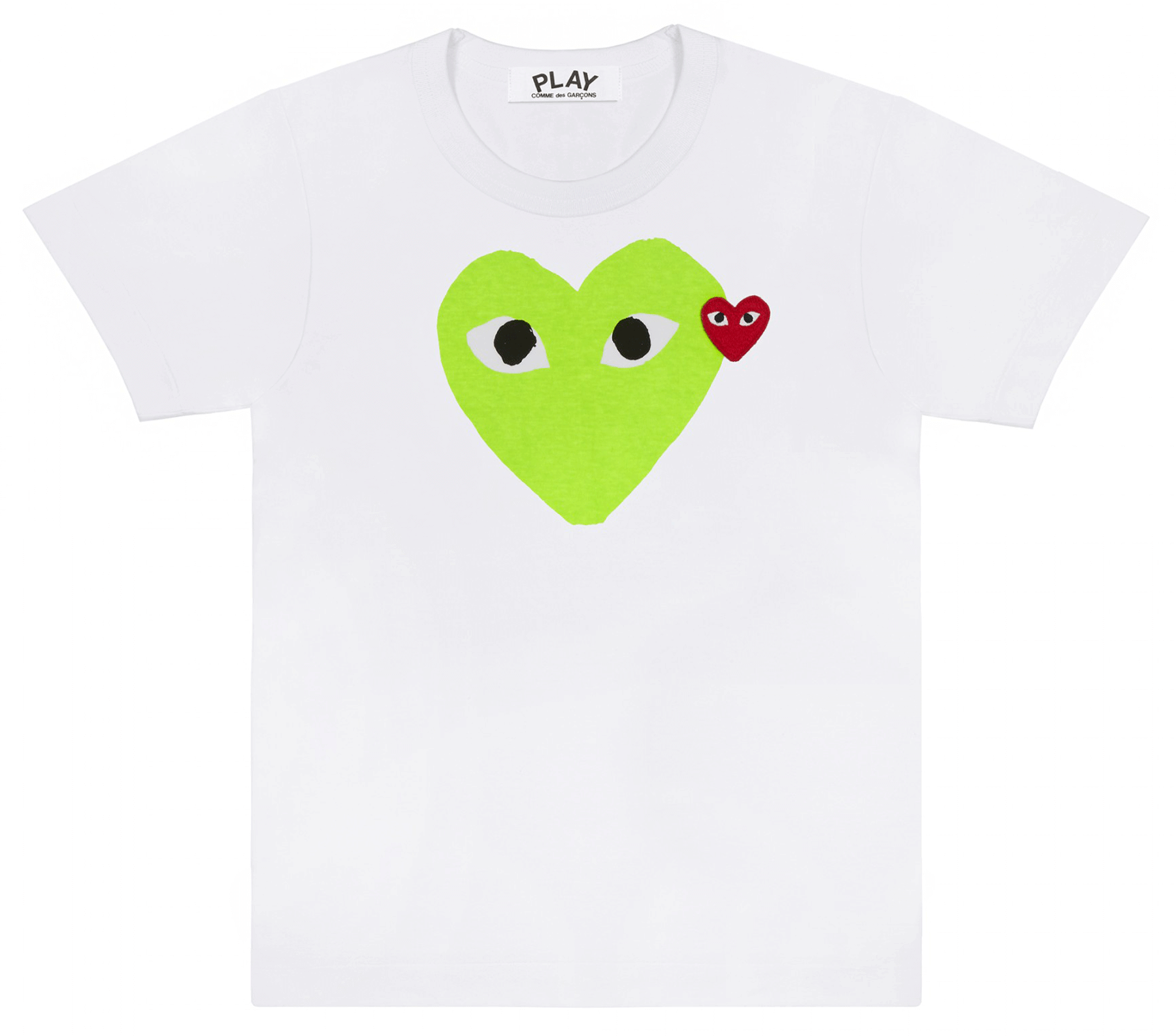 Tee With Green Heart Printed Men White CLUB 21 THAILAND CO. LTD