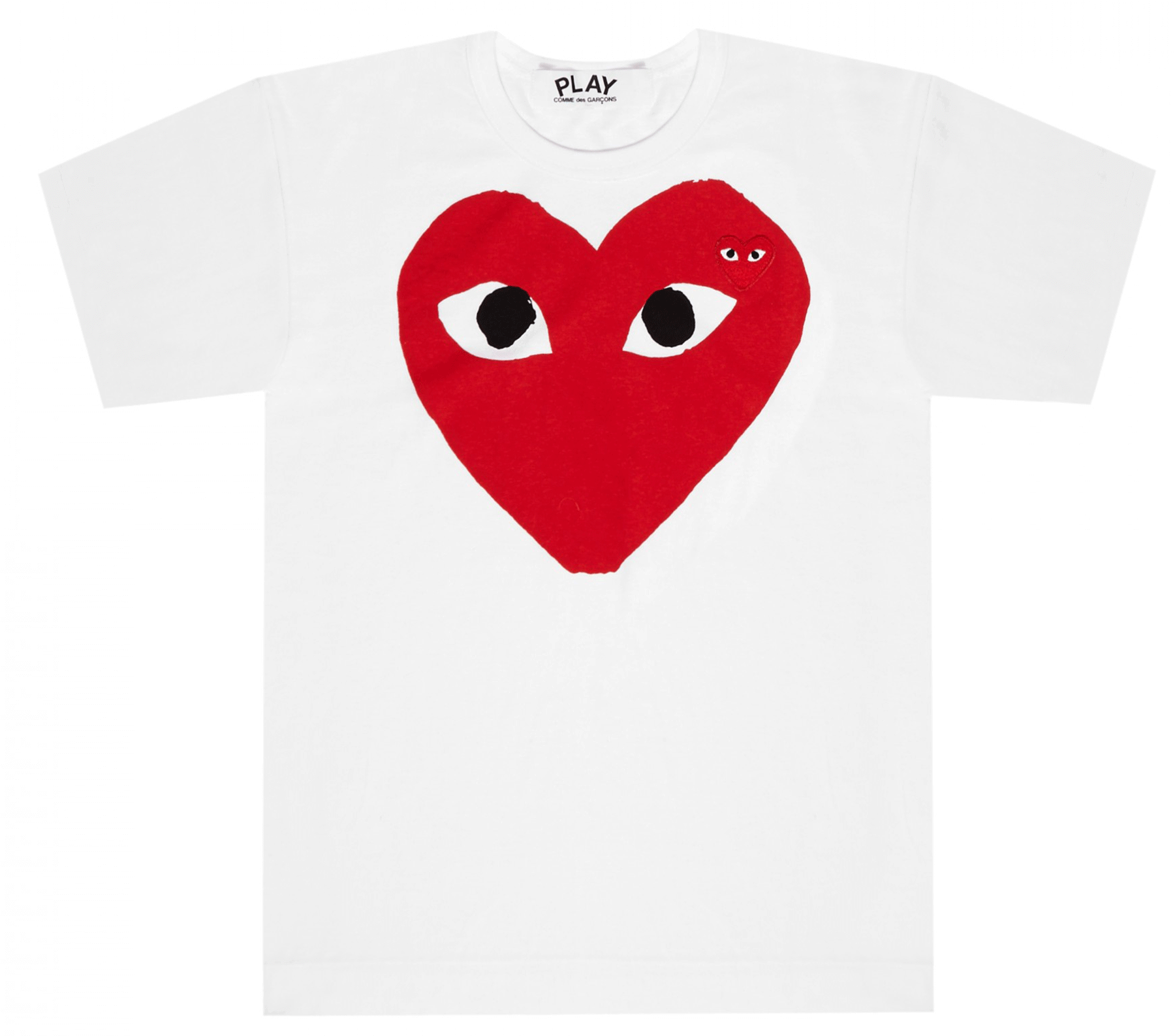 Tee With Big Red Heart Printed Men (White) – Club21 Thailand