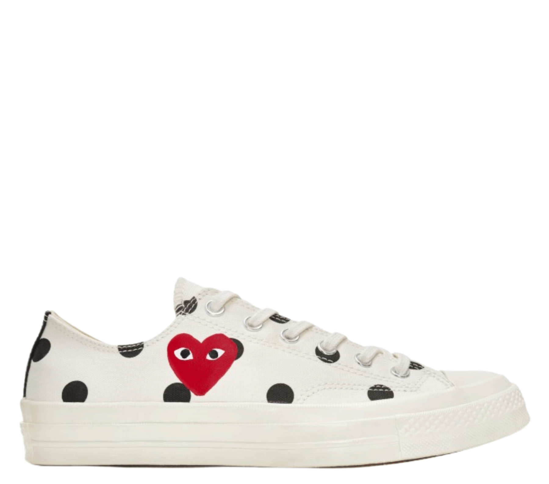 Converse Polka Dot Low Top Sneakers White