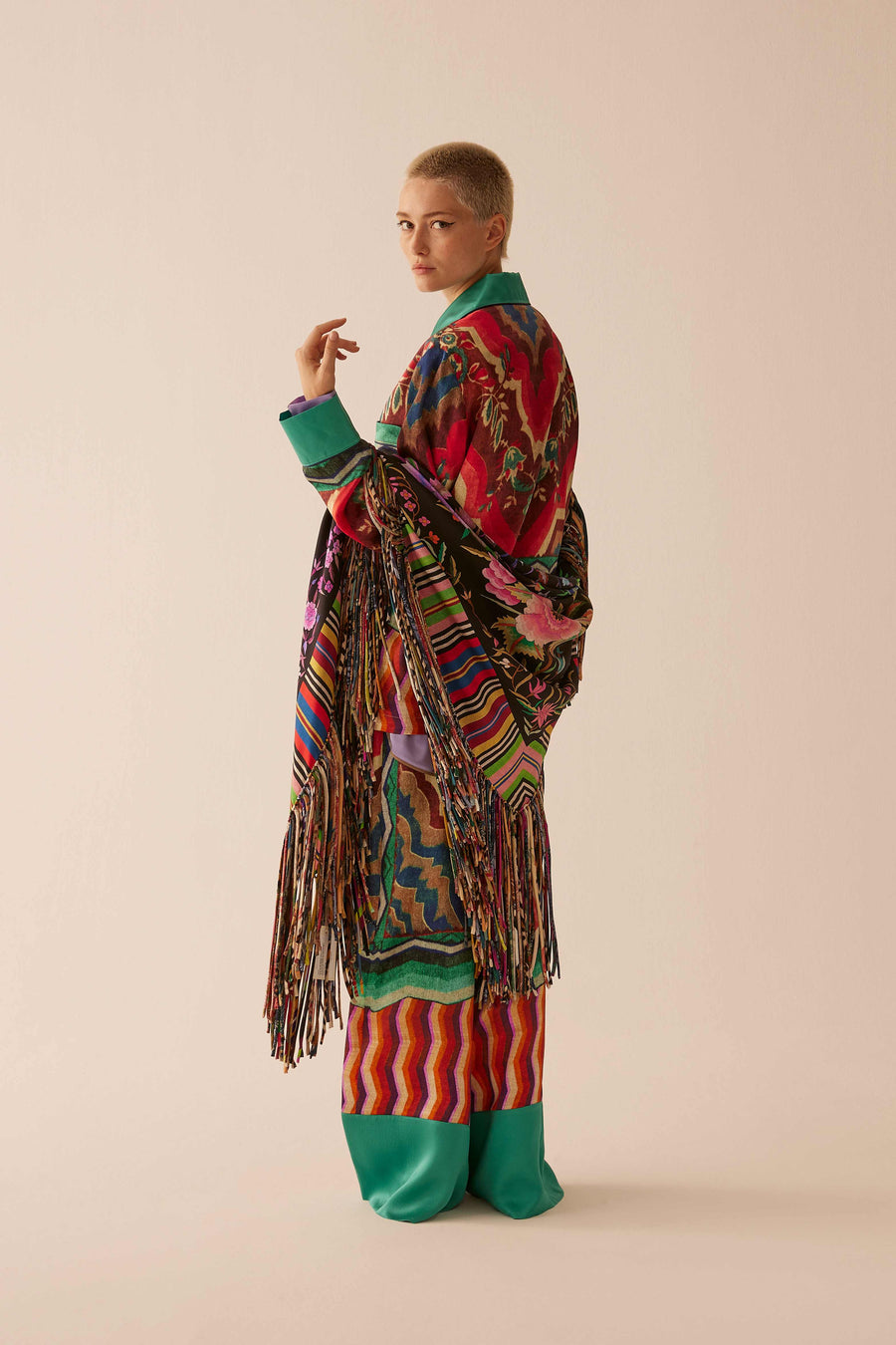 ADANASTR SILK KIMONO