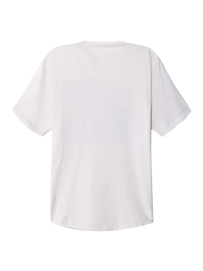 Boyfriend Tee Cowboy Butts Vintage White