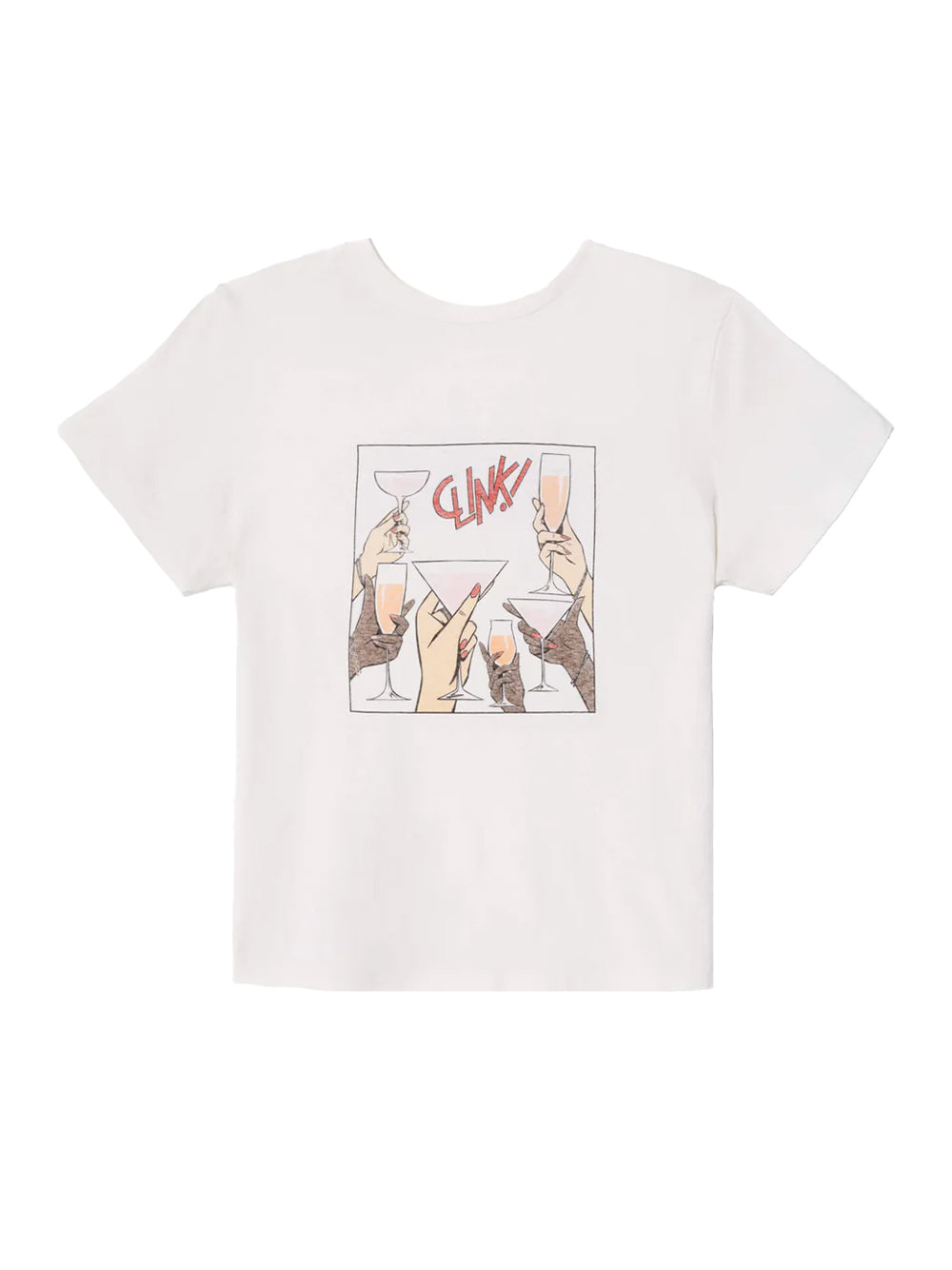 Classic Tee Cheers Vintage White