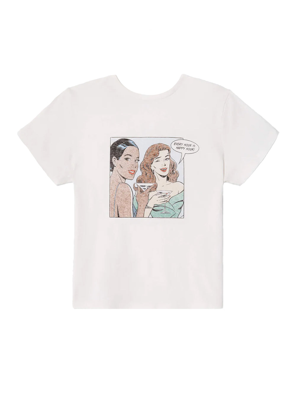 Classic Tee Happy Hour Vintage White