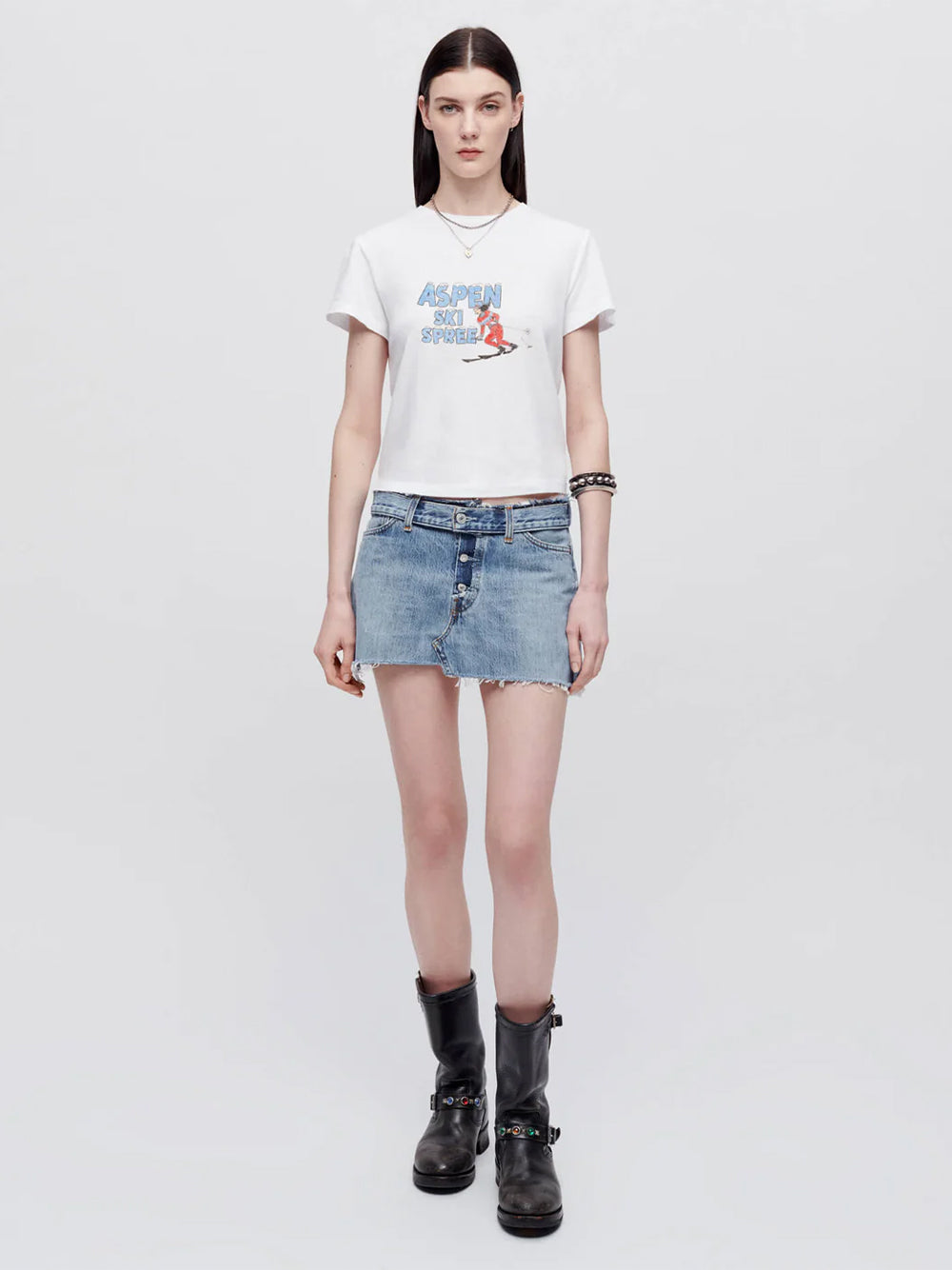 Classic Tee Ski Spree Vintage White