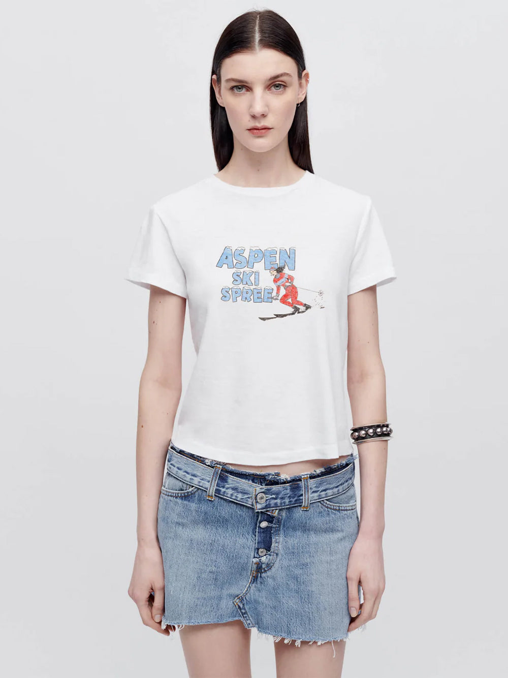 Classic Tee Ski Spree Vintage White