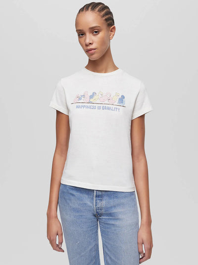 Classic Tee Birds Vintage White