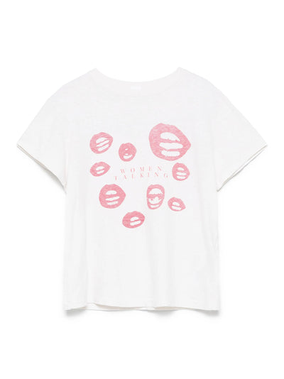 Classic Tee Women Talking Vintage White
