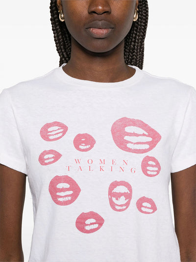 Classic Tee Women Talking Vintage White
