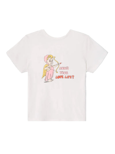 Classic Tee Love Life Vintage White