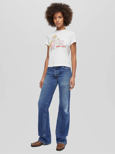 Classic Tee Love Life Vintage White