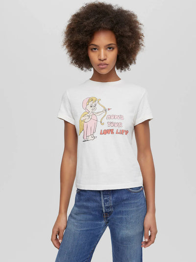 Classic Tee Love Life Vintage White