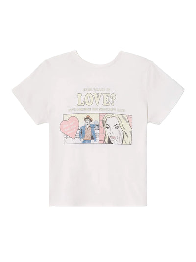 Classic Tee Love Vintage White