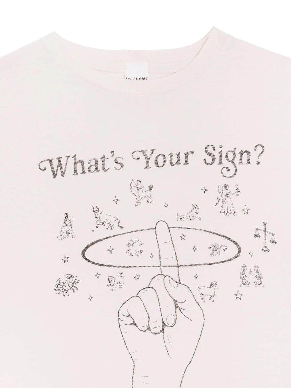 Classic Tee Whats Your Sign Vintage White