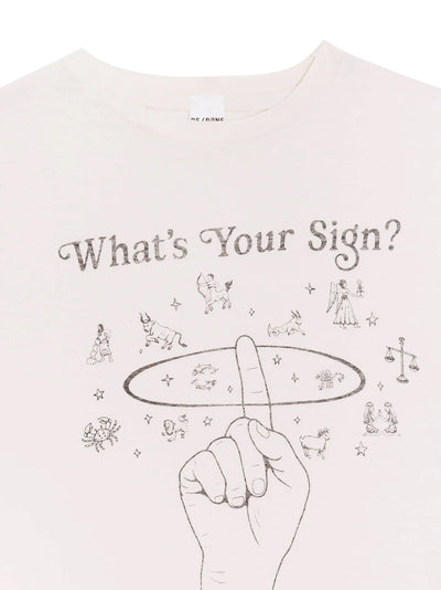 Classic Tee Whats Your Sign Vintage White