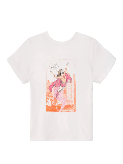 Classic Tee Superhero Vintage White