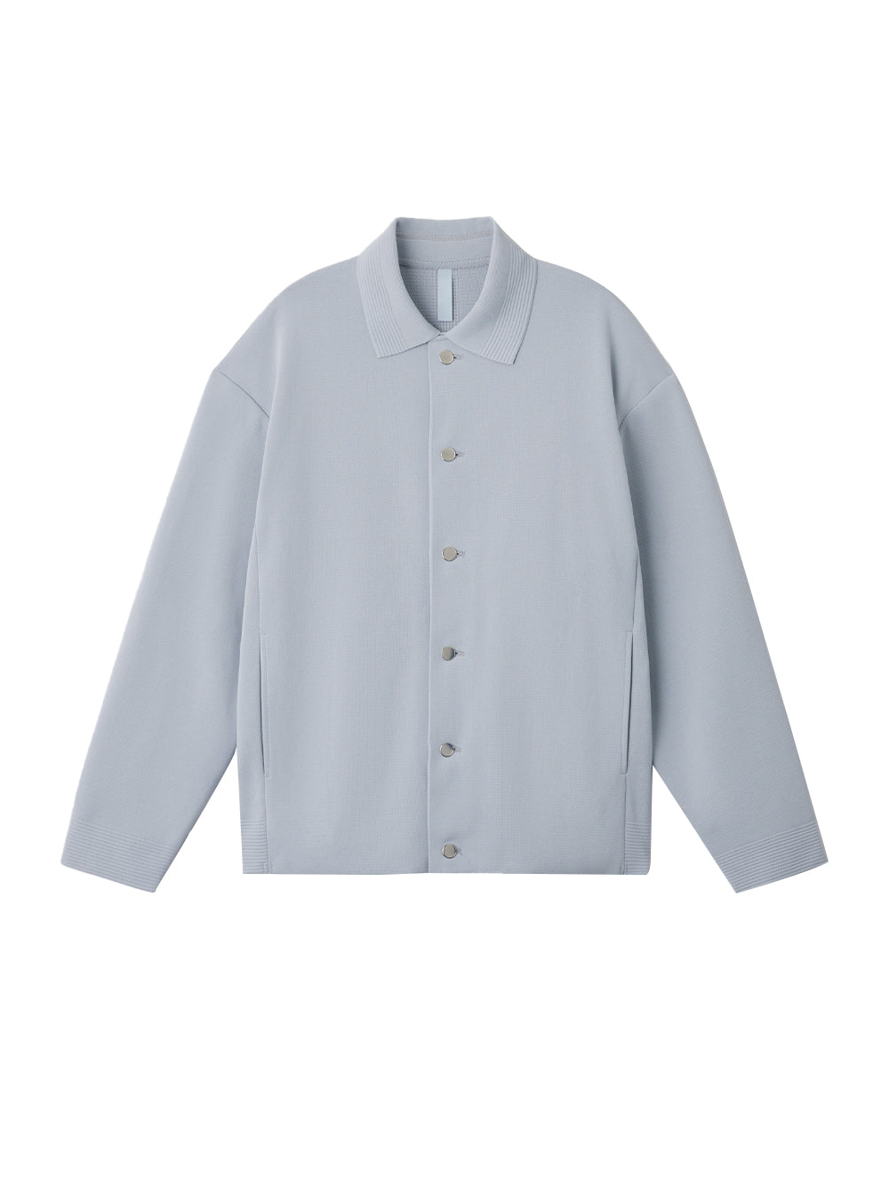 Milan Rib Shirt Jacket Light Gray