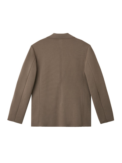 Tw Milan Rib Tailored Jacket Taupe Beige