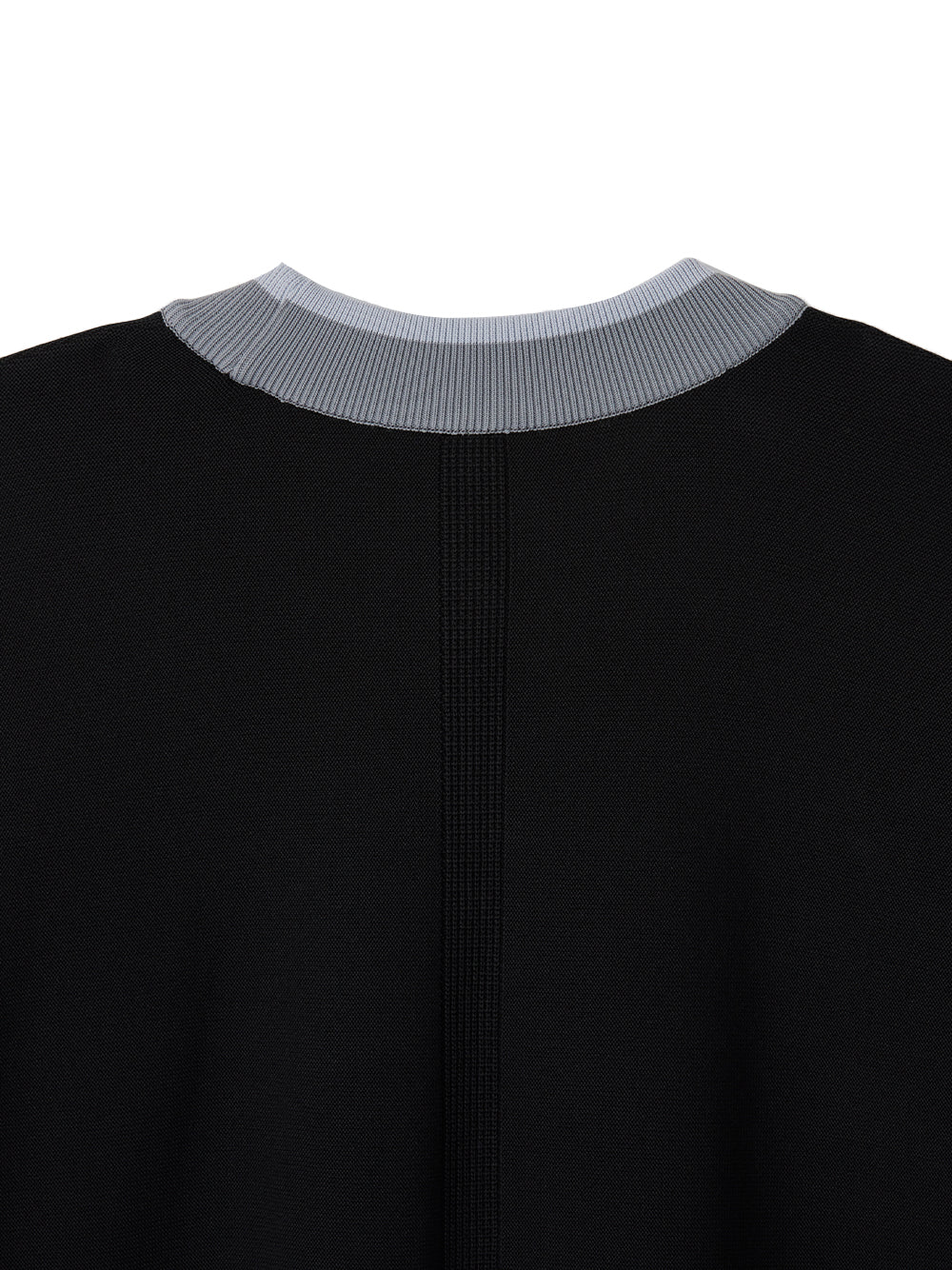 Cupro Garter Short Sleeve Tee Shirt Black Multi