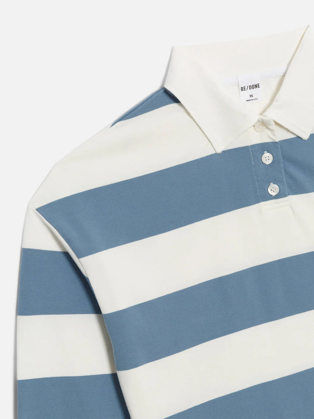 Cut Off Rugby Polo Bluebird Ivory