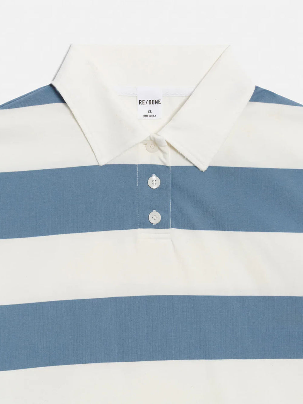 Cut Off Rugby Polo Bluebird Ivory