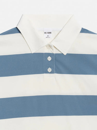 Cut Off Rugby Polo Bluebird Ivory