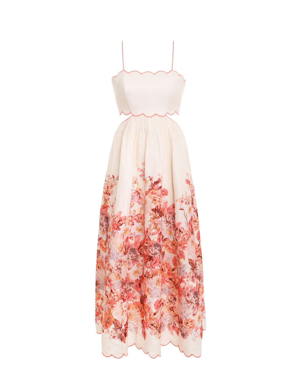 Devi Scallop Midi Dress