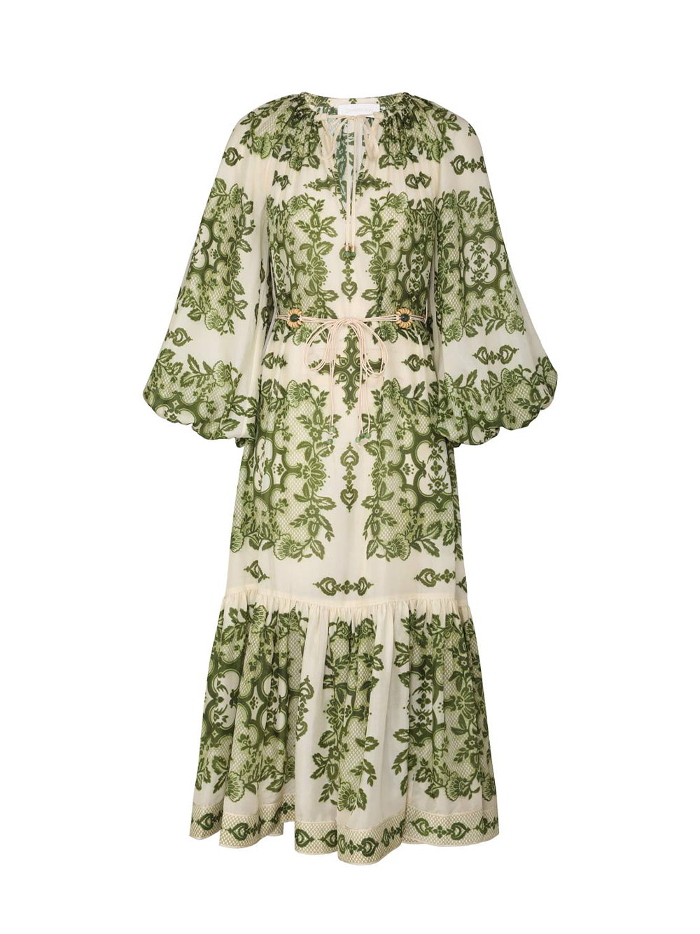 Raie Tiered Billow Midi Dress