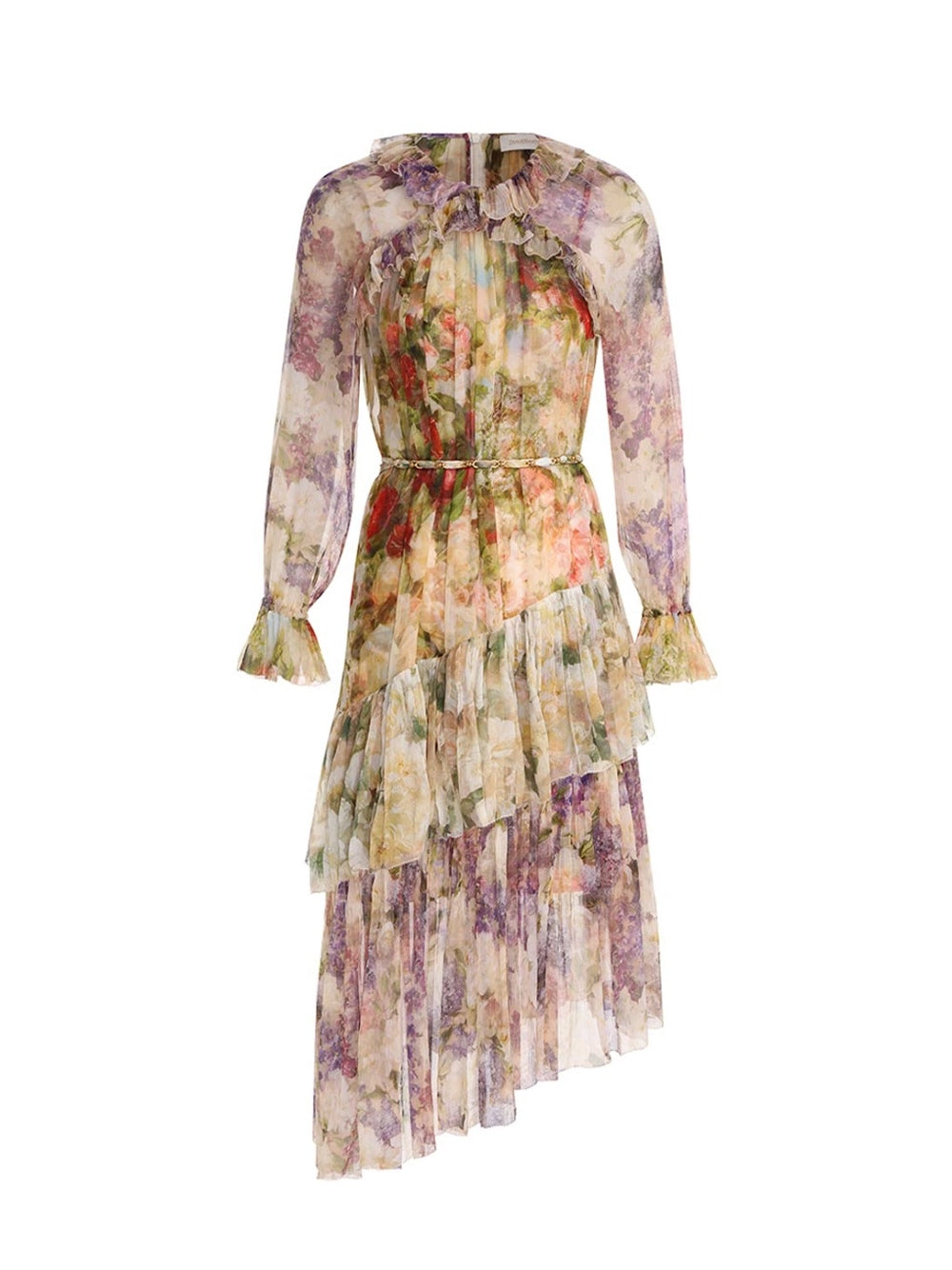 Luminosity Frill Midi Dress