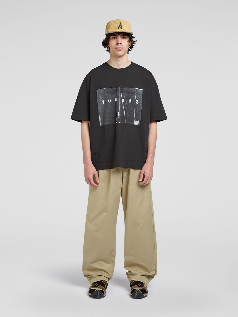 LM1-4 Oversized T-shirt (100195) Aaf Charcoal