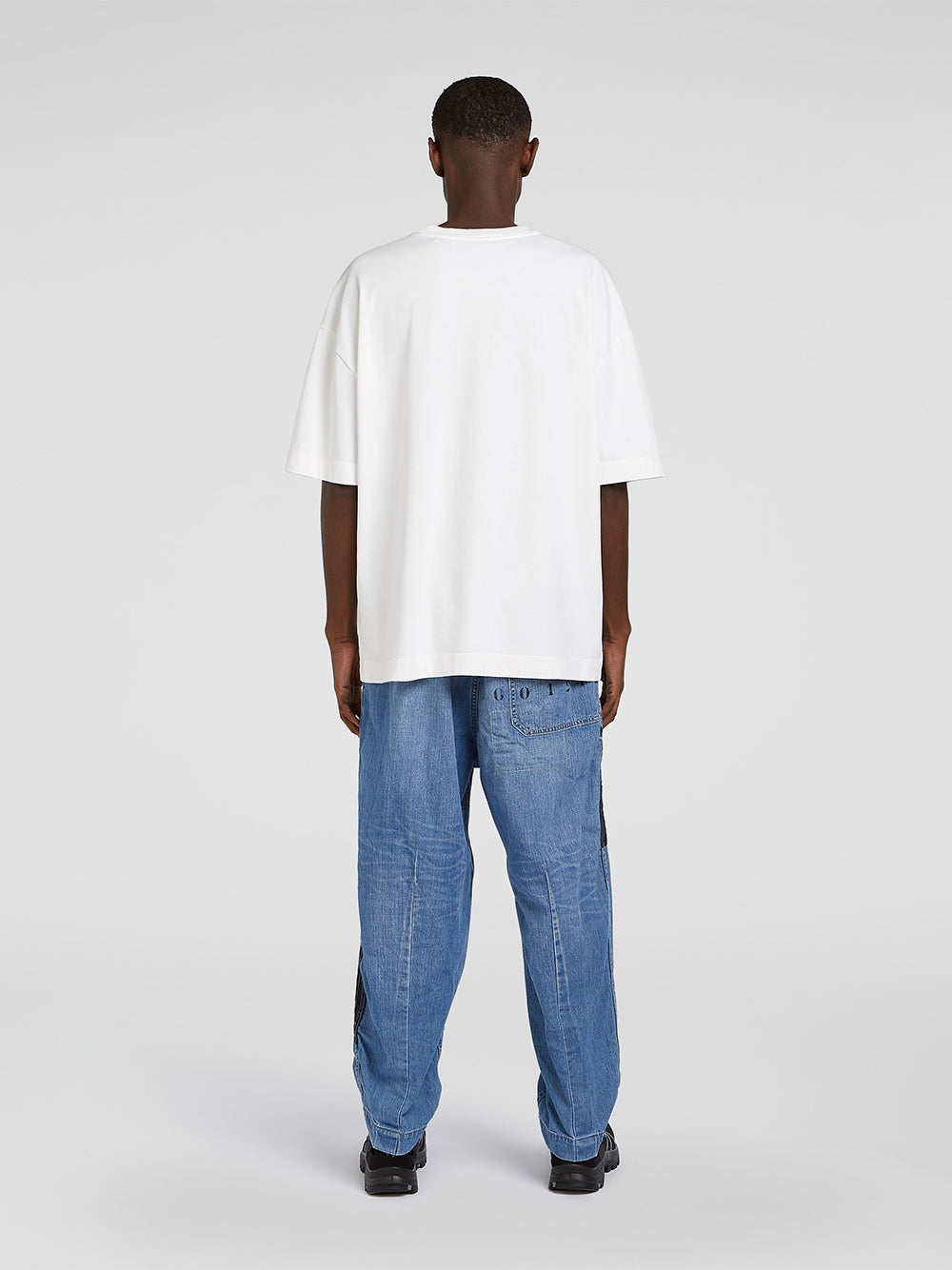 LM1-4 Oversized T-Shirt (Centraal Pr.) Light Ecru