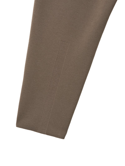 Tw Milan Rib Tapered Pants Taupe Beige
