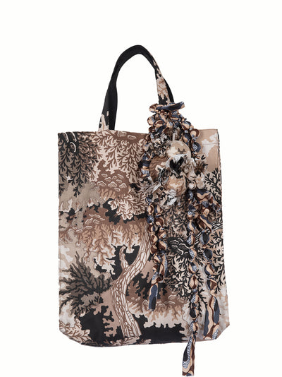 Embellished Patchwork Twill Pr Nude-black
