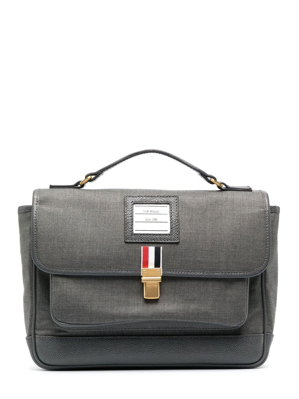 120’s Twill School Bag Backpack (Medium Grey)