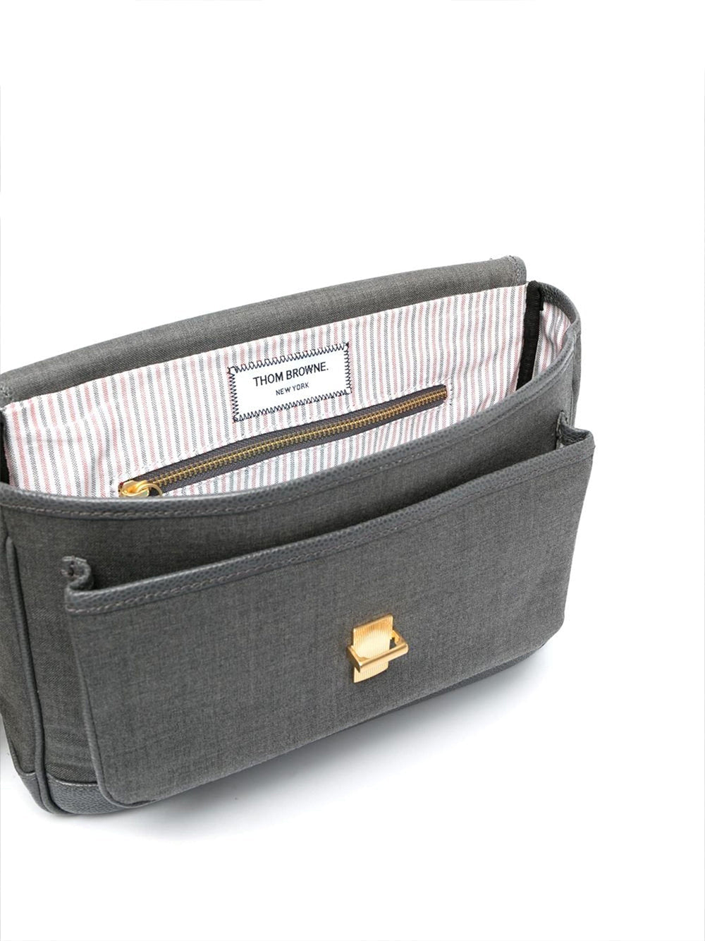 120’s Twill School Bag Backpack (Medium Grey)