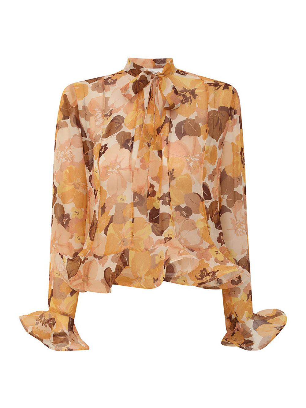 Balance Flutter Top Tan Pansy