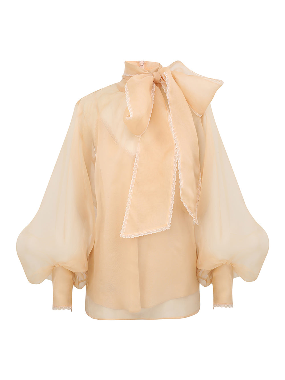 Memento Organza Blouse Sepia