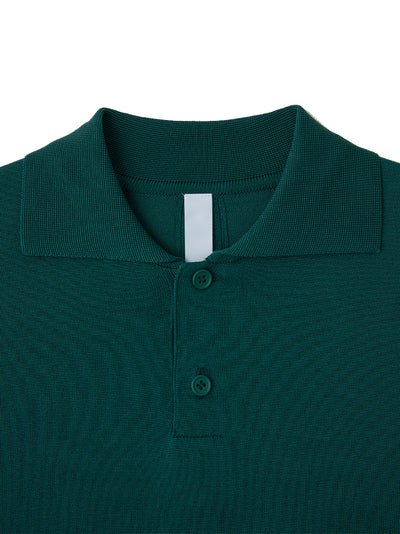 High Gauge Short Sleeve Polo Shirt Dark Green
