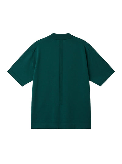 High Gauge Short Sleeve Polo Shirt Dark Green
