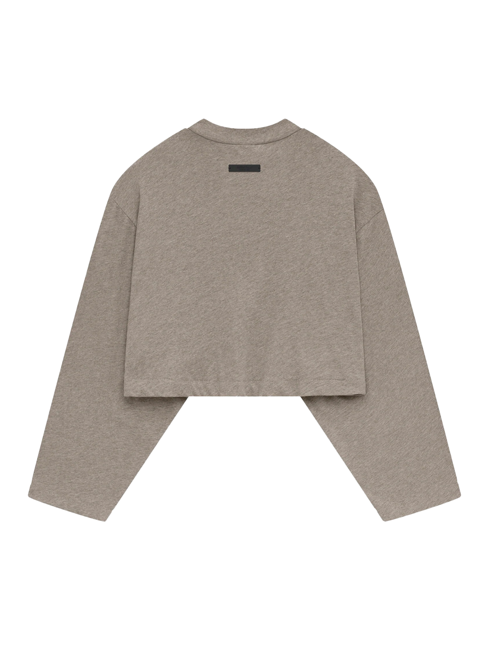 Tri-Blend Cropped Longsleeve Shirt (Heather Gray)