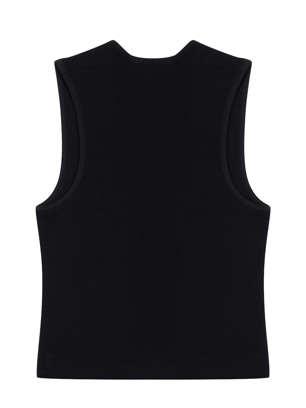 Womens Rib Tank (Jet Black)