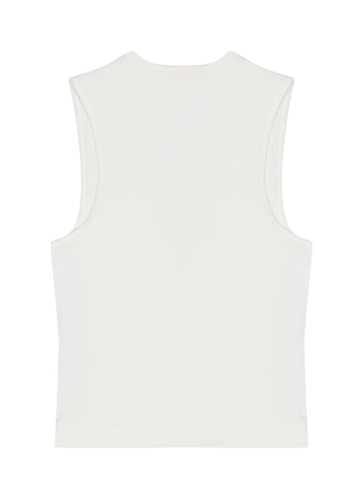 Womens Rib Tank (Cloud White)