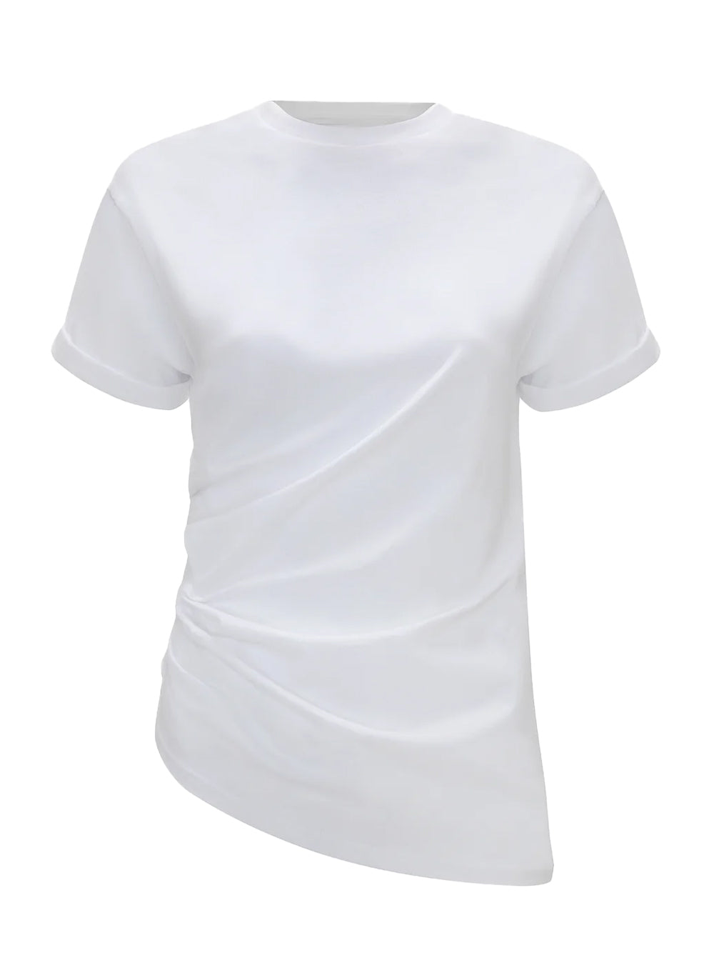 Gathered Detail T-shirt White