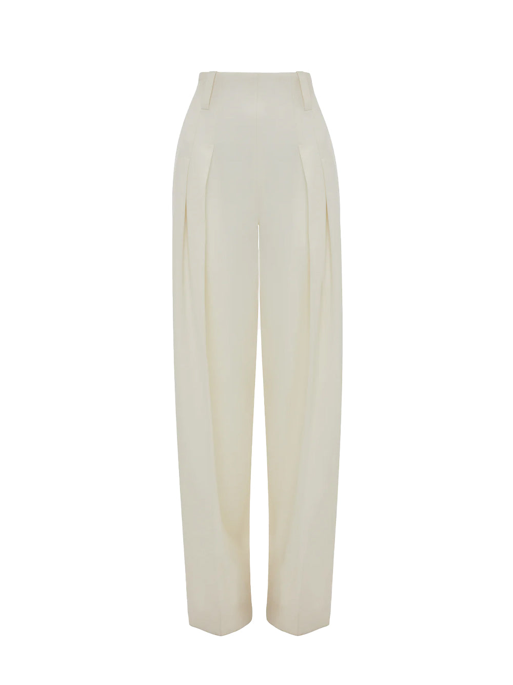 High Waist Cinch Trouser Ivory