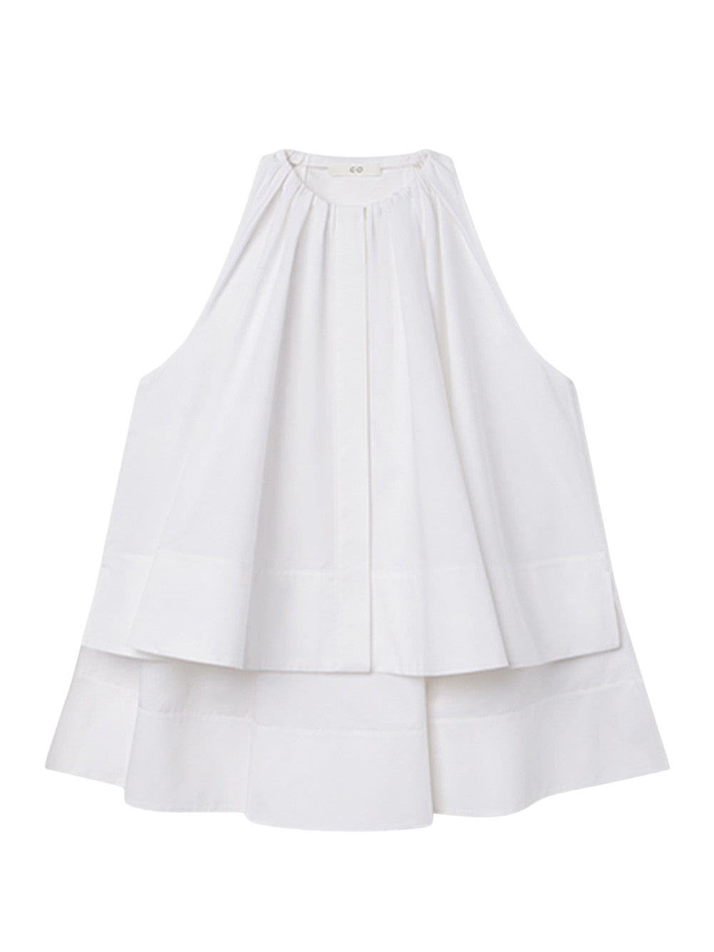 Gathered Tunic Shirt Optic White